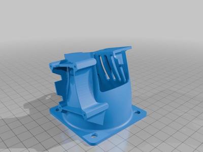 Ender 3 Ø60 fan mount for BLTouch and MicroSwiss DD Extruder