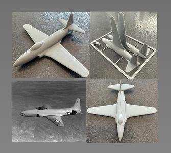 Lockheed P-80 Shooting Star kit card
