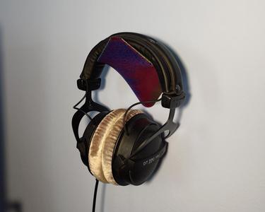 wall mounted Headphones Holder - vase mode (FreeCAD)