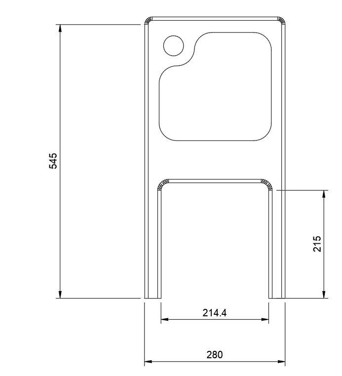 28 mm Replacement key for toilet tissue and paper towel dispensers