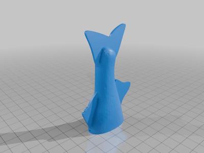 Striped bass themed glide bait made with fusion 360 & tinker cad