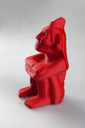 Seated Aztec Mictlantecuhtli at Mexican room, British Museum