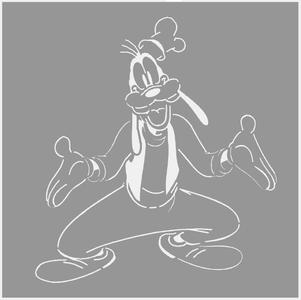 Disney's Goofy Stencil