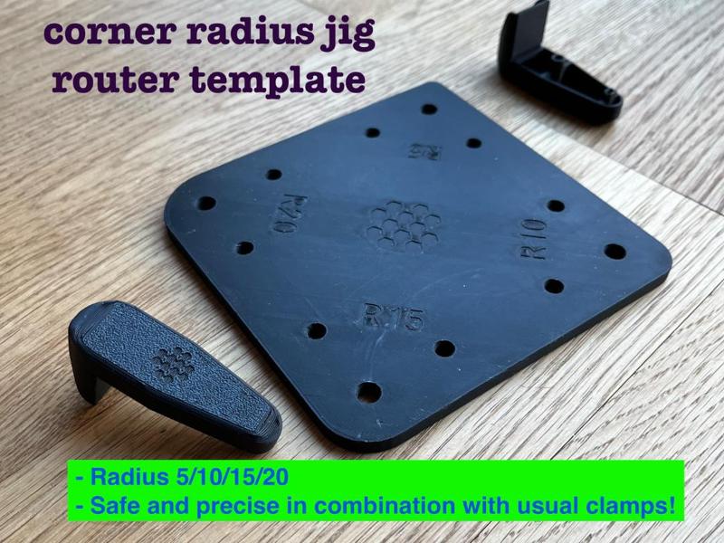 corner radius jig - router template