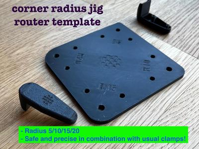 corner radius jig - router template