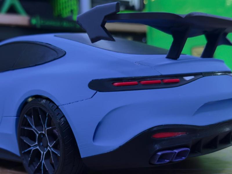 AMG GT 63 Coupe Rear Trunk - Fit for a spoiler.