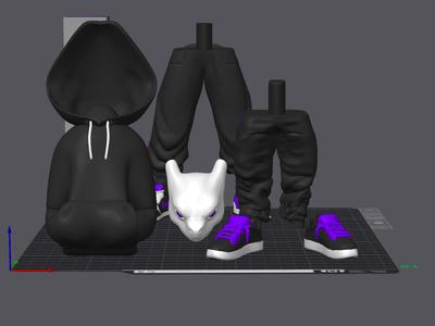 Urban Vibes Mewtwo Blacked Out Drip