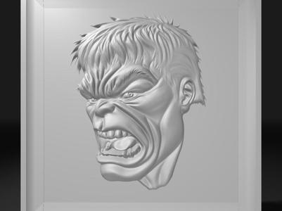 Hulk Face Engraving