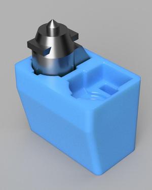 Multipoint nozzle holder for two Flashforge 5M nozzles