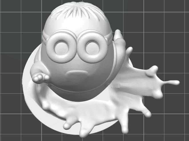 Minion splash swimming