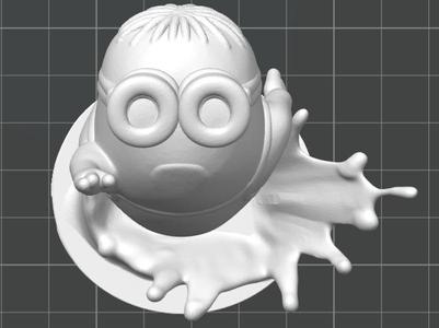Minion splash swimming