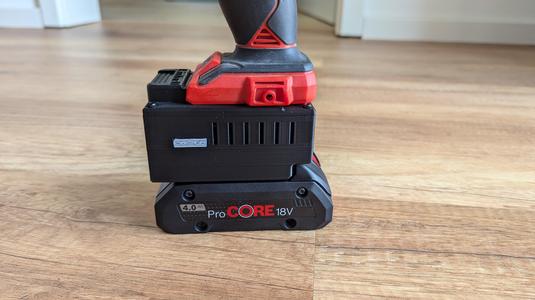 18v Einhell tool to Bosch battery adapter