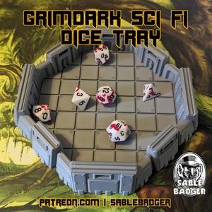 Grimdark Sci Fi Dice Tray
