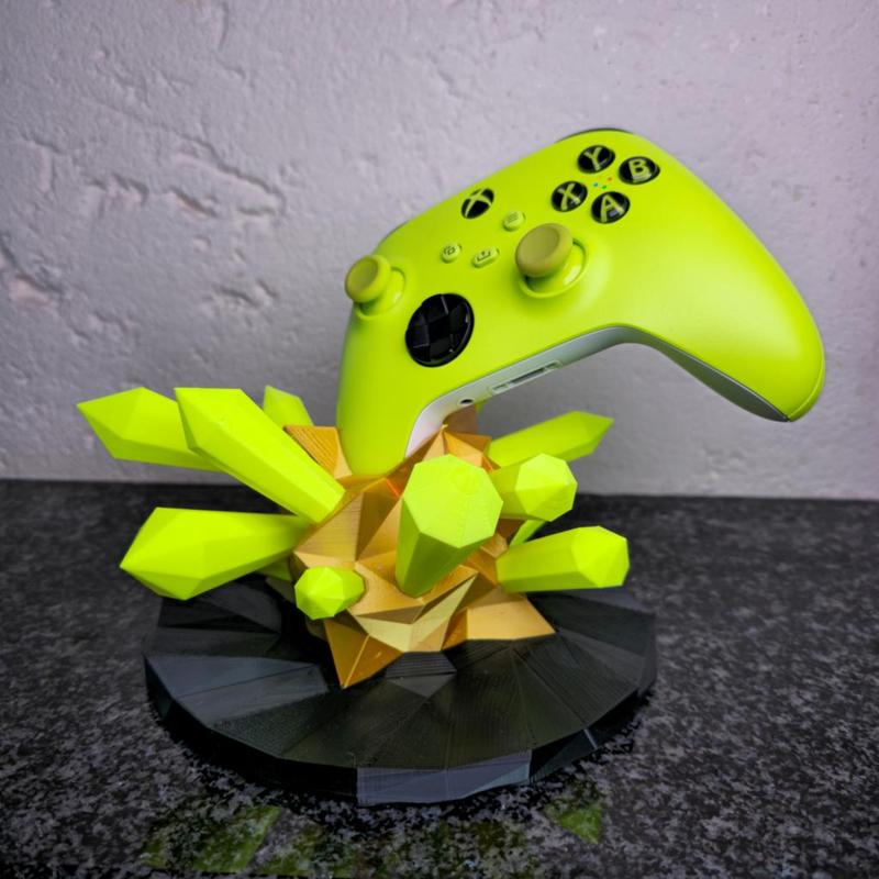 Xbox Controller Stand - Crystal Ore With Individual Crystals.
