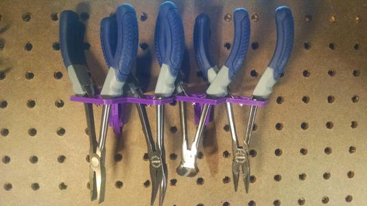Peg Board Tool Holder for small Pliers & Cutters