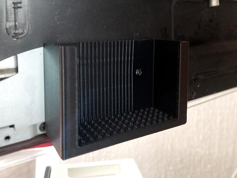 Apple TV mount for rear of TV