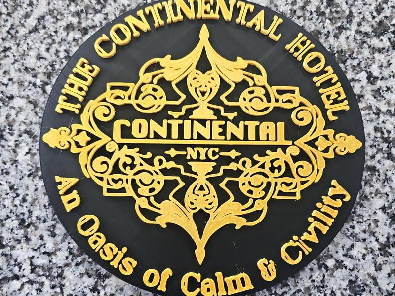 John Wick The Continental Hotel NYC Logo Wall Sign