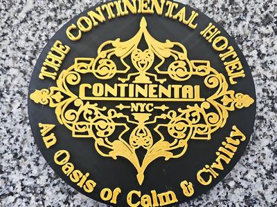 John Wick The Continental Hotel NYC Logo Wall Sign