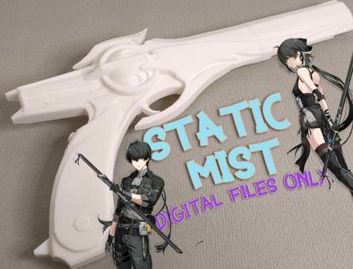 Wuthering Waves ( WUWA) Static Mist pistol -weapon for cosplay / prop weapon (digital files only)