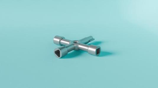 llave universal cuadrado / triangulo