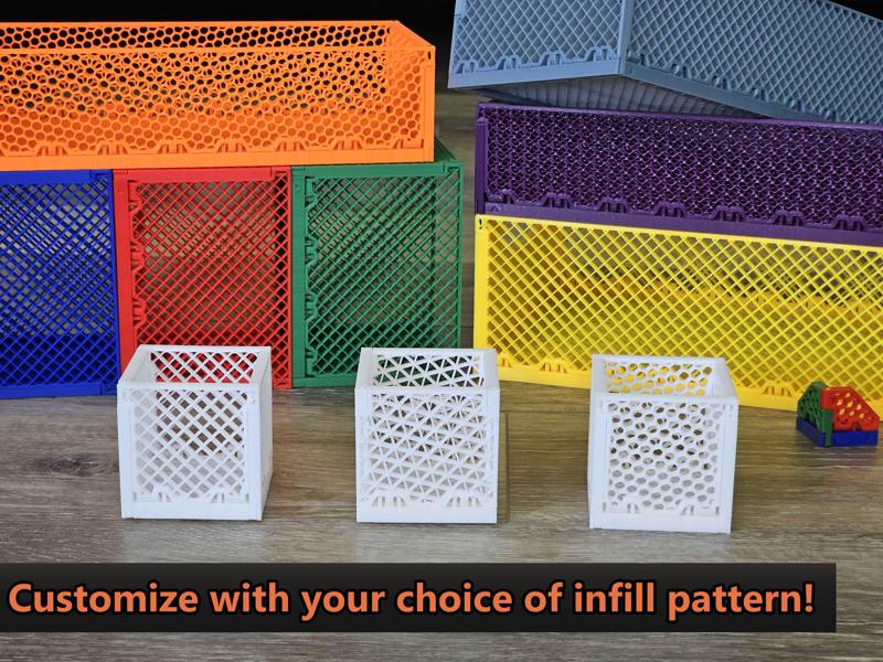 Fast-Printing Infill Boxes (Stackable)
