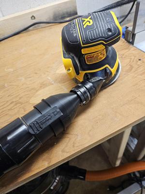 Dewalt sander to shopvac adaptor