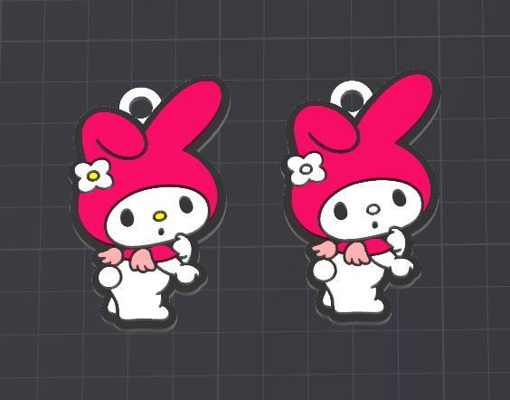 melody hello kitty keychain/charm free commercial 