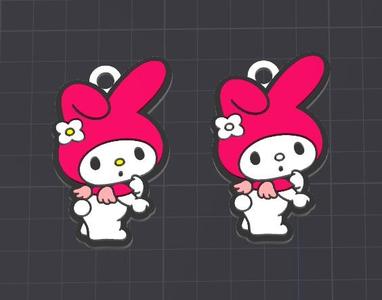 melody hello kitty keychain/charm free commercial 