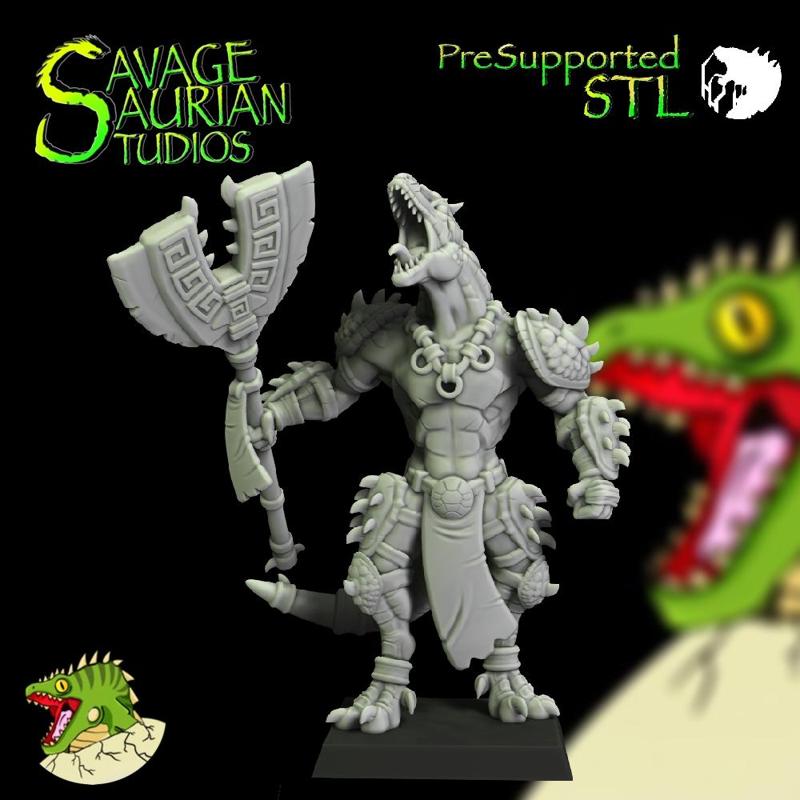 Allosaurian Hero Slayer - Dinosaur Lizardmen
