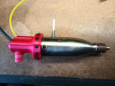 Compressed air-propane rocket engine 3D model
