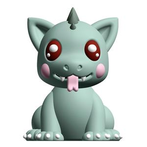 Cute Cryptid Baby Chupacabra 3D Printable Figure - Royalty Free STL