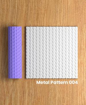 Collection Tumbleweed | Metal Pattern 004 | Polymer Clay Seamless Texture Roller