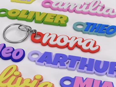 Keychain Name Tags
