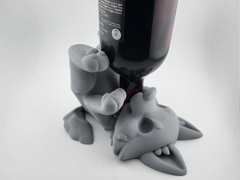 wolf wine bottle holder Easter drunk wolf