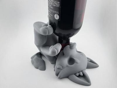 wolf wine bottle holder Easter drunk wolf