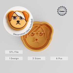 Animal Injury Cookie Cutter & Stamp Set, Wildlife Hunt Design, 6 Piece, S/M/L, Perfect for Fondant PRODUCT_908