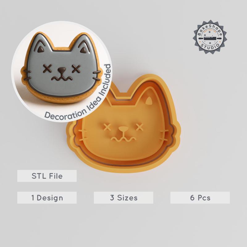 Death-Themed Shape Cutter & Stamp Set, Cookie & Fondant, 3 Sizes, 6 Pc Collection PRODUCT_819