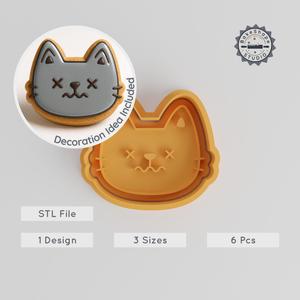 Death-Themed Shape Cutter & Stamp Set, Cookie & Fondant, 3 Sizes, 6 Pc Collection PRODUCT_819