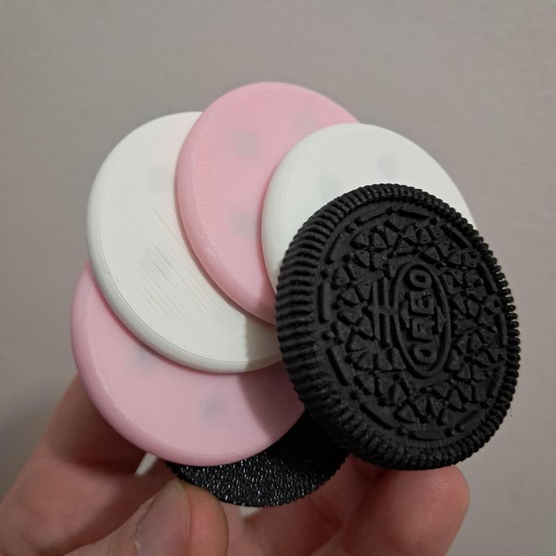 Oreo Magnetic Fidget Slider, for 5mm magnets balls or 4mm cubes magnets