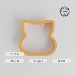 Wombat Shape Cutter Set, 18 Sizes, Perfect for Cookies, Fondant & Clay, Marsupial Wildlife, Australian Animal Design STL PRODUCT_1298