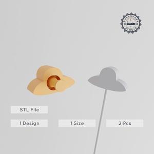 Sun Hat Cake Pop Mold, Fashionable Sun & Beach Hat 2-Piece Set for Summer PRODUCT_1224
