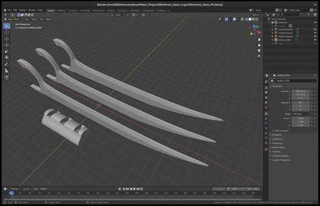 Wolverine Claws - Logan (Fixed Seams)