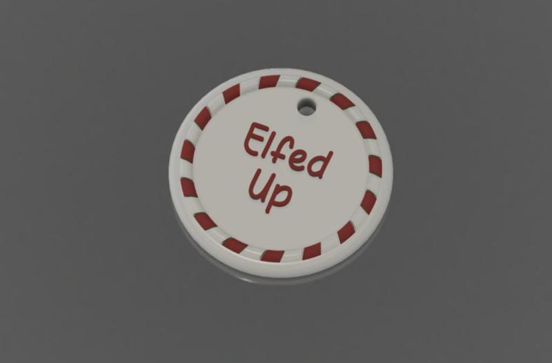 Elfed Up Ornament