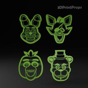 Five Nights At Freddy's Cookie Cutters Set