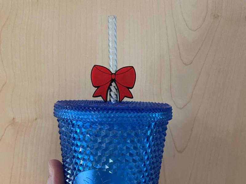 Small bow straw topper