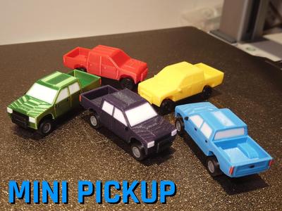 Mini Pickup Truck - No glue required