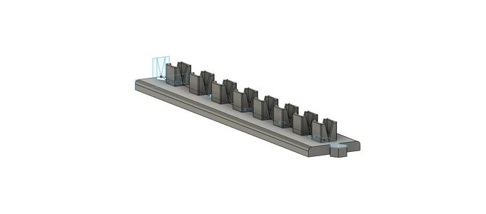 Interlocking Socket Rail 3/8 (Added Magnetic)