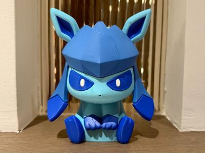 Glaceon Multicolor Separated Print