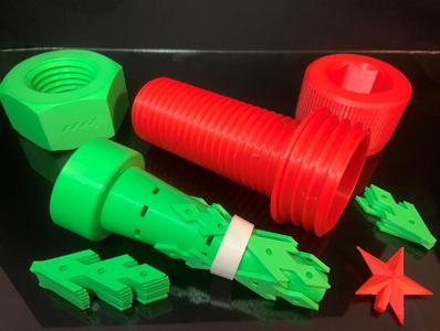 STL Hardware Parts - Xmas Bolt
