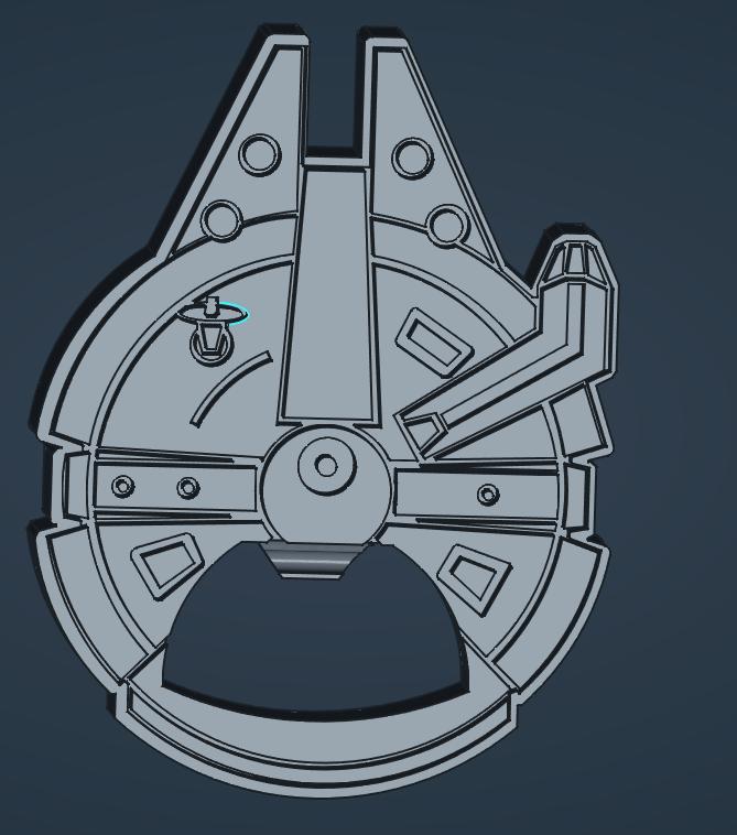 Bottle Opener Millennium Falcon